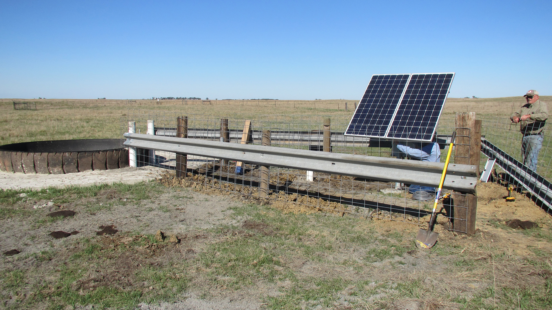 Solar pump for well.