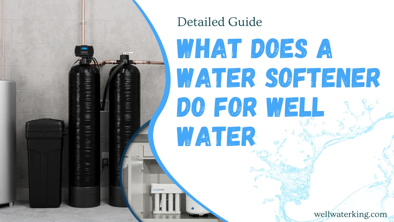 what does a water softener do for well water